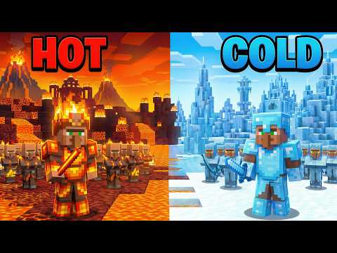 1,000,000 Villagers Simulate Civilization: Hot VS Cold