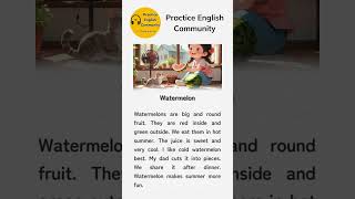 English Listening Practice – A Short WWatermelon| Short English Story with Subtitles  #english