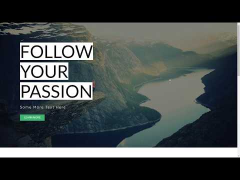 Upcoming Video | Create Responsive Full Screen Landing Page using HTML5 and CSS3