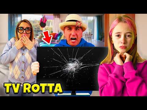 GIORGIA HA ROTTO LA TELEVISIONE DI PAPA' SALVO! LUI LA SCOPRE E SI ARRABBIA!