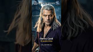 The Witcher Characters 😱 Then 🎧 Shadow of the North soundtrack #shorts