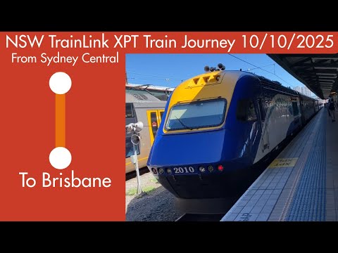 NSW TrainLink XPT Train Journey 10/10/2025 - From Sydney Central To Brisbane