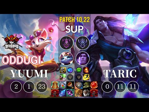 SG OdduGi Yuumi vs Taric Sup - KR Patch 10.22