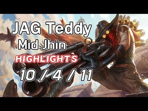 JAG Teddy Mid Jhin 10/4/11 VS Galio | Highlights