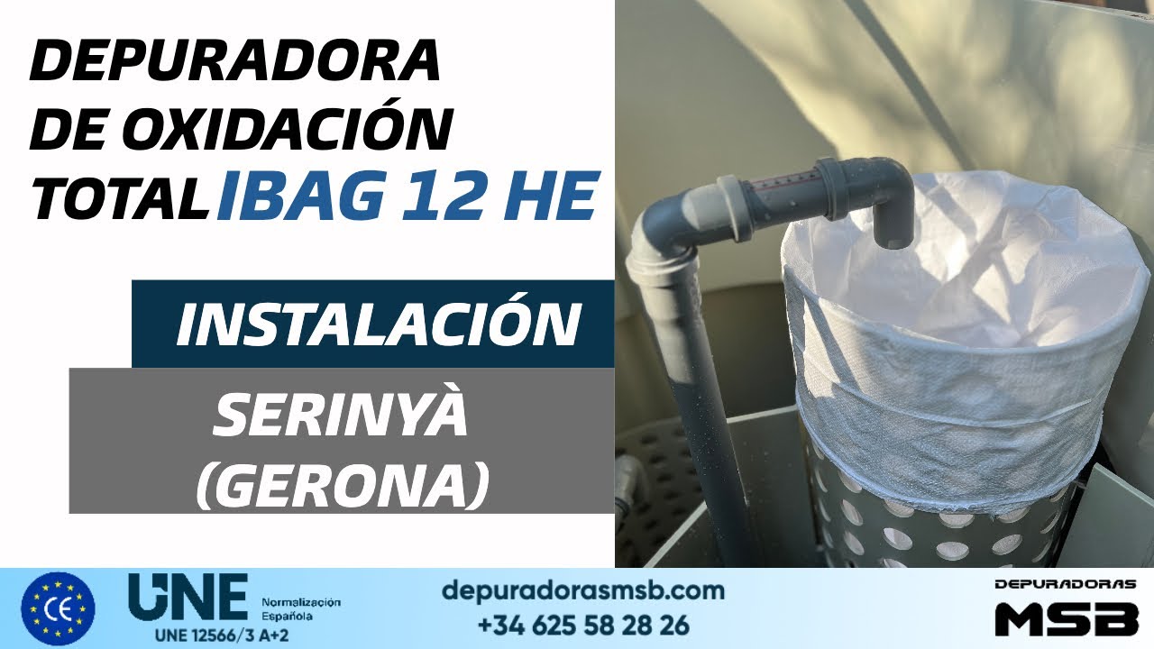 Instalación depuradora de oxidación total | iBag 12 HE | Serinyà (Gerona)