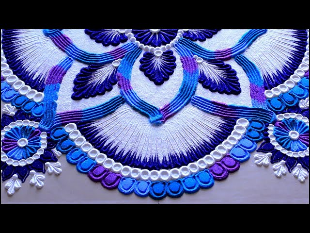 Muggulu kolam rangoli design by keerthi