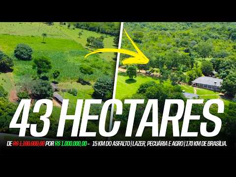 SÍTIO 43 HECTARES EM UNAÍ-MG  | 15 KM DO ASFALTO | 170 DE BSB | LAZER, PECUÁRIA E AGRO | R$ 1 MILHÃO