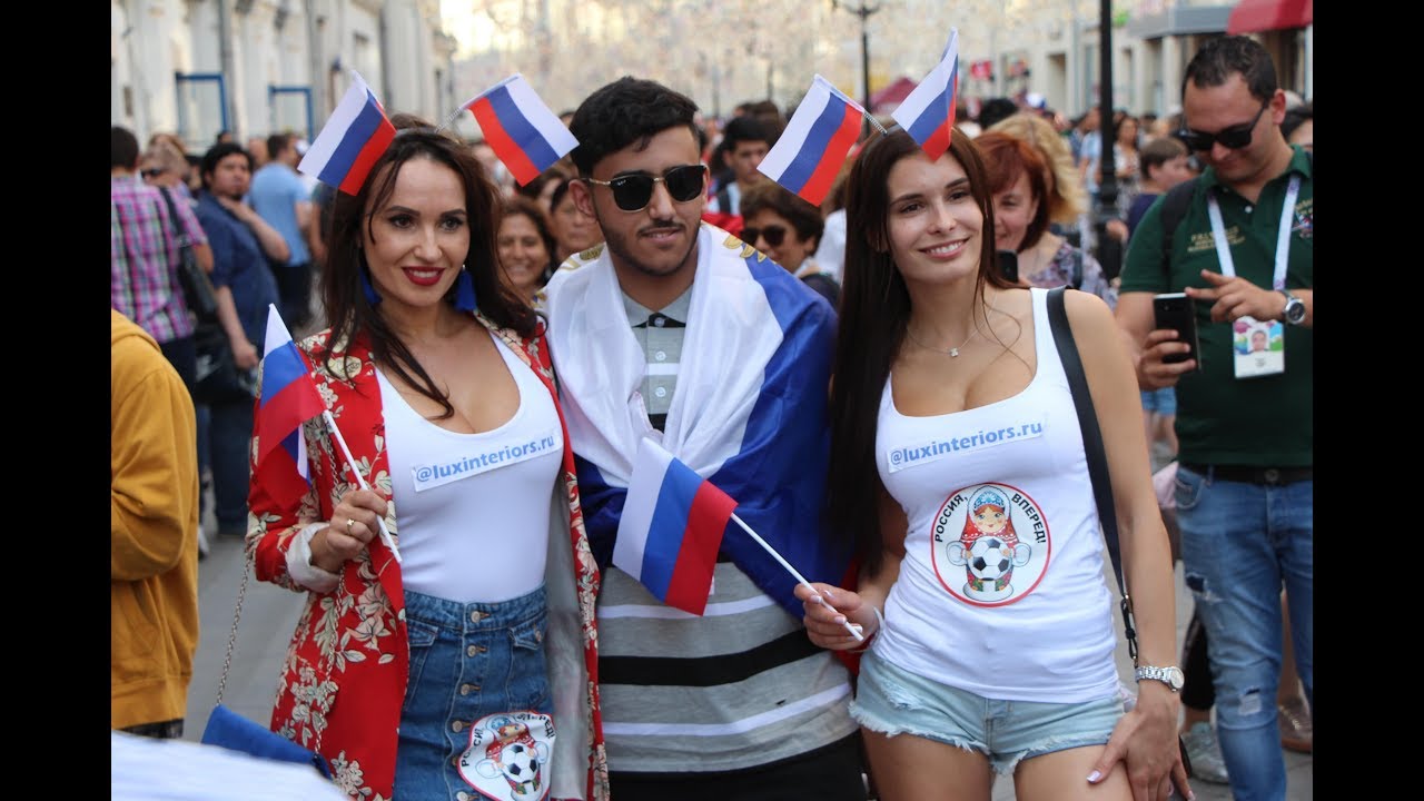 Нашествие фанатов в центре Москвы