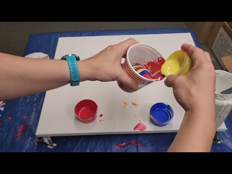 Chameleon Cell Gone Wrong- Technique a Week/Acrylic Pour Chameleon Cell #1