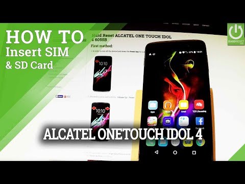 How to Install SIM and SD Card in ALCATEL ONE TOUCH IDOL 4