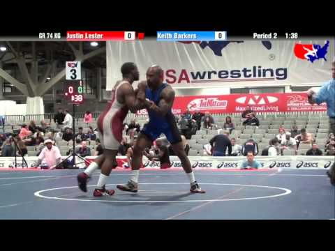Justin Lester vs. Keith Barkers at 2013 Las Vegas/ASICS U.S. Open