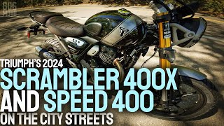 First Ride Impressions of the Triumph Scrambler 400x & Speed 400