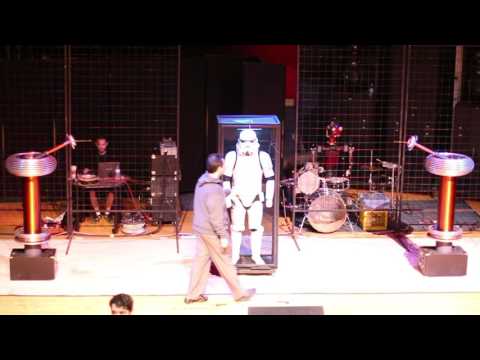 ArcAttack- Stormtrooper dancing in a faraday cage!