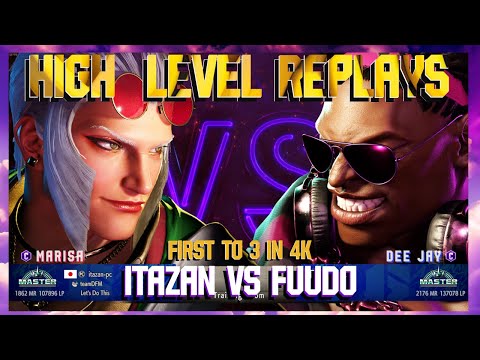 (ITAZAN) Marisa vs (FUUDO) Deejay ***Double Perfect? WOW!***- Street Fighter 6 High Level Replays!!!