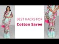 Cotton Saree Drape | How to wear Saree for Beginners | Easy Saree Draping Tutorial | Tia Bhuva