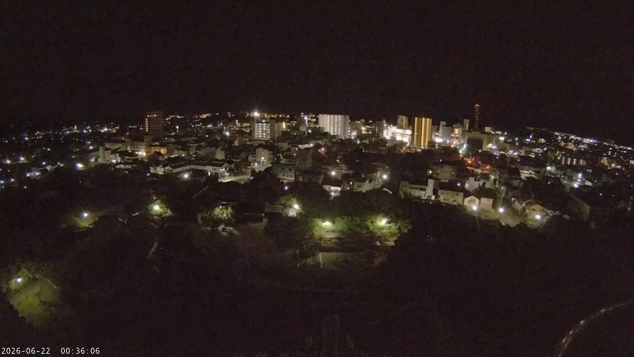 Live webcam view of Kakegawa Castle Keep Panorama