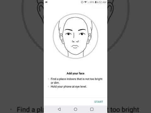 LG K30 Face Recognition Setup