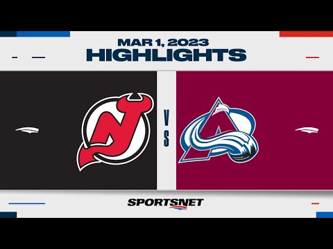 NHL Highlights | Devils vs. Avalanche - March 1, 2023