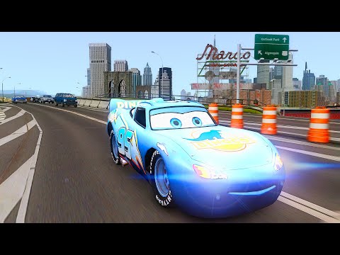 Crazy Rayo Dinoco McQueen Crashes - GTA 4 Real Car Crashes Ep.2