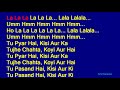 Tu Pyar Hai Kisi Aur Ka - Kumar Sanu Anuradha Paudwal Duet Hindi Full Karaoke with Lyrics
