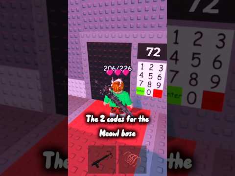 The 2 codes for the meowl base in roblox find the brainrot #helpful #roblox #findthebrainrot