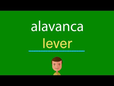 Como dizer alavanca em inglês