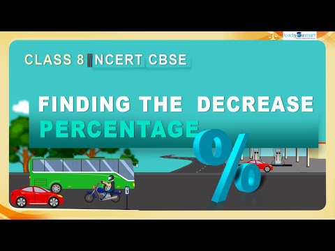 Comparing Quantities Decrease Percentage Ncert Class8 Chapter 8 Teachyousmart Tys