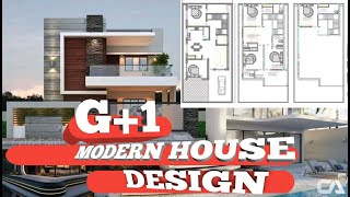G+1 MODERN HOUSE DESIGN