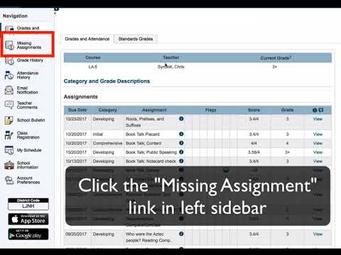 Powerschool Missing Assignments