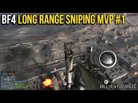 Battlefield 4 (PS4) - 1000m+ Sniper Duel - Long Range Sniping MVP: Part 1 (BF4 Gameplay)