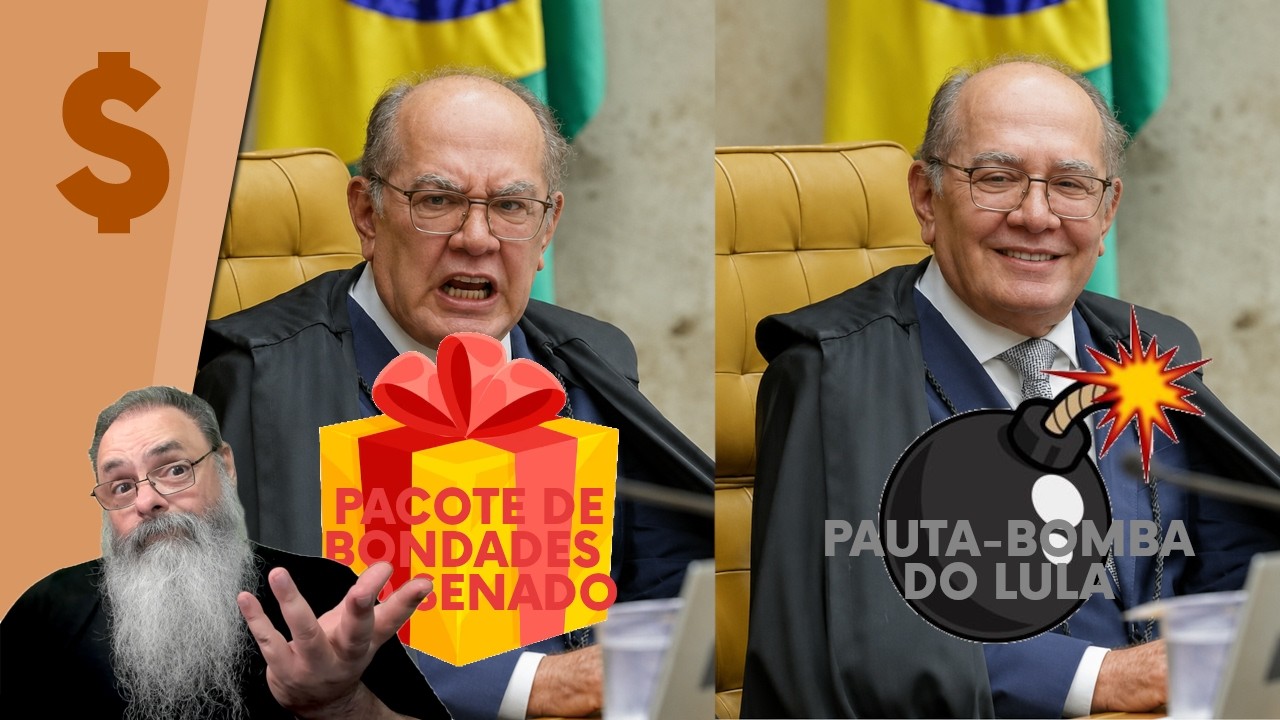 GILMAR MENDES reclama da PAUTA-BOMBA do SENADO, mas não do PACOTE de BONDADES do LULA