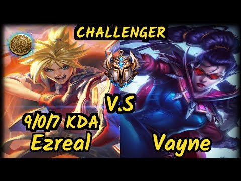 DWG Aries (EZREAL) vs VAYNE - 9/0/7 KDA BOTTOM ADC CHALLENGER GAMEPLAY - KR