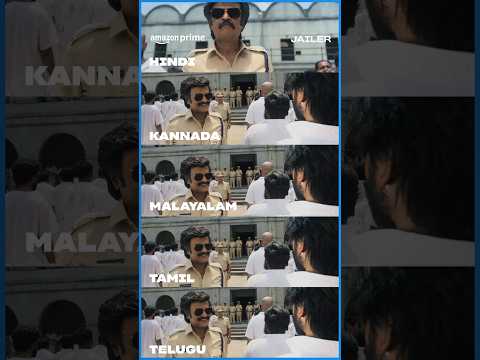 Jailer in 5 different languages 🔥 | Rajinikanth | #primevideoindia