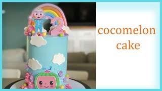 how to make cocomelon cake tutorial step by step