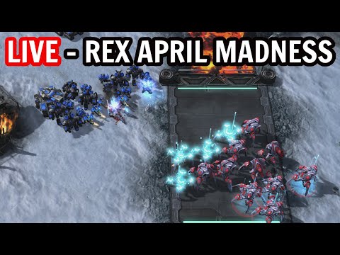 LIVE : REX APRIL MADNESS GROUP D - MAXPAX BYUN ROGUE RYUNG [StarCraft 2]