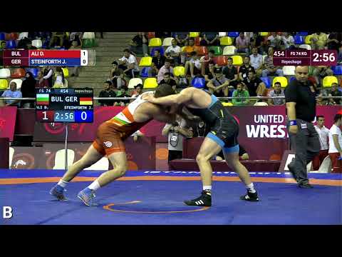 Repechage FS - 74 kg: D. ALI (BUL) v. J. STEINFORTH (GER)