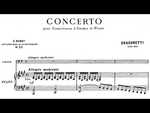 Double Bass Concerto in A major By Édouard Nanny or Domenico Dragonetti (with Score)