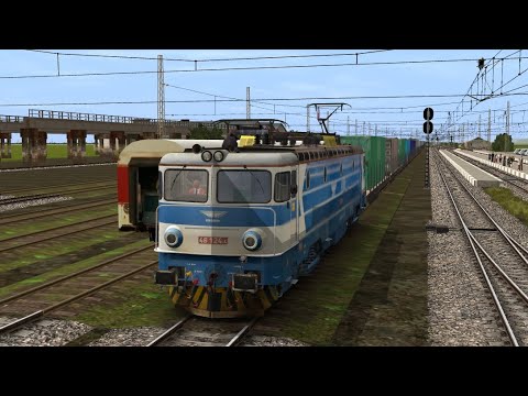 Trainz 12: Kaspichan - Gorna Oryahovitsa with freight train and locomotive 46 124
