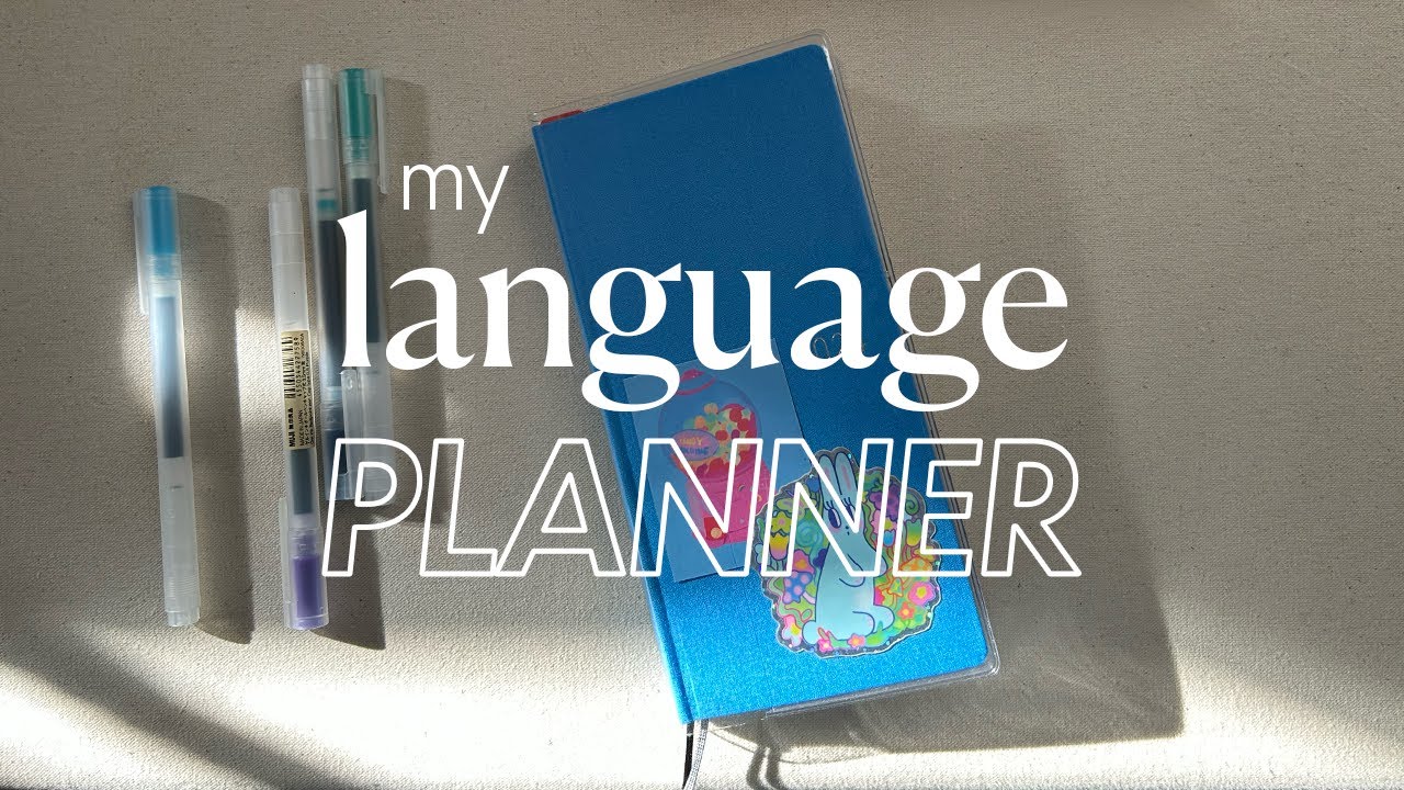 how i use my language planner ✒ hobonichi weeks
