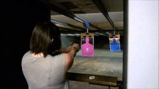 .22 Pink Pistol at Las Vegas Machine Gun Experience.