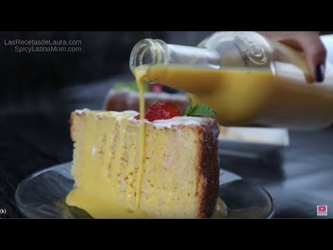 Easy Tres Leches Cake Recipe with EggNog  🍰 Christmas Desserts