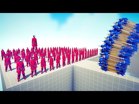 SQUID GAME STAFF vs EVERY GOD - Totally Accurate Battle Simulator TABS