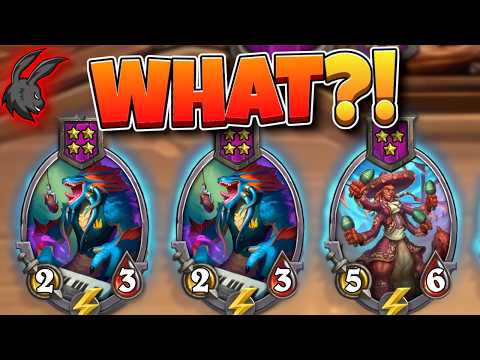 This is my FIRST Shop on Tier 4!! (INSANE Luck) | Hearthstone Battlegrounds