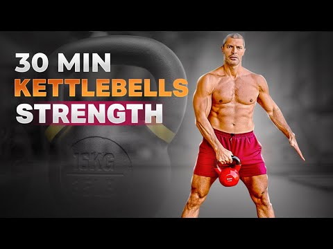 Full Body Kettlebell Strength Workout – 30 Minutes of Pure Muscle Building