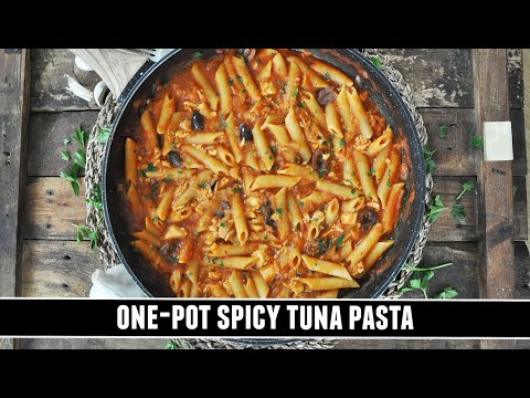 One-Pot Spicy Tuna Pasta | CRAZY Good 30 Minute Recipe