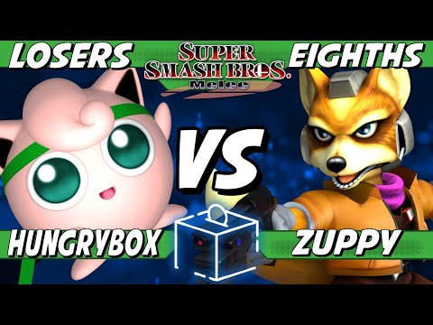 Coinbox 58 - Hungrybox (Jigglypuff) vs Zuppy (Fox) Losers Eighths - Smash Melee