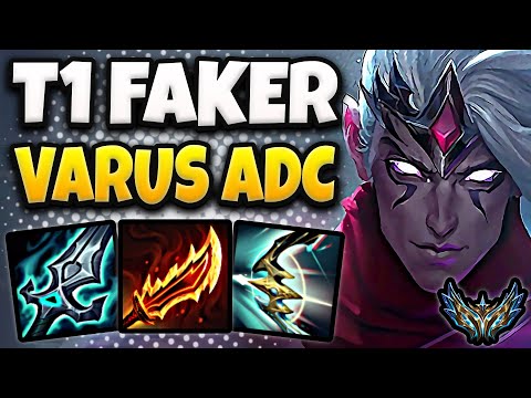 T1 Faker Varus vs Jhin [ ADC ] Korea Challenger Patch 25.10