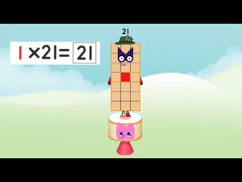Numberblocks 21 times table