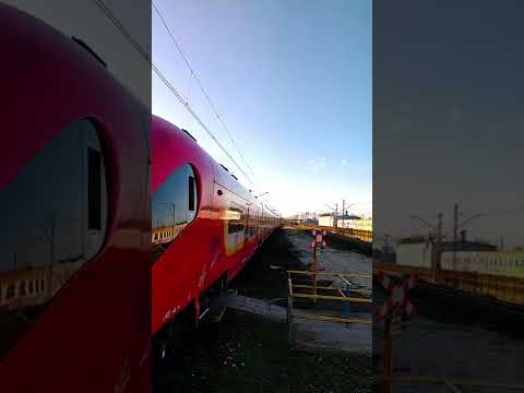 Trens poloneses Transporte terrestre urbano. SKM Warszawa #shorts #wotmyvideos