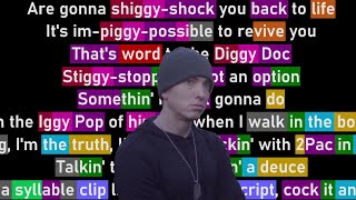 Eminem on &quot;Best Friend&quot; (Rhyme Scheme)